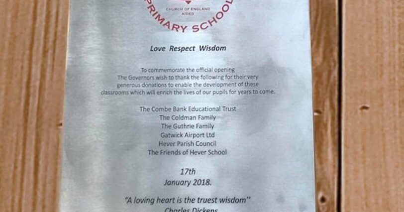 New energy efficient school building opened at Hever School in Kent